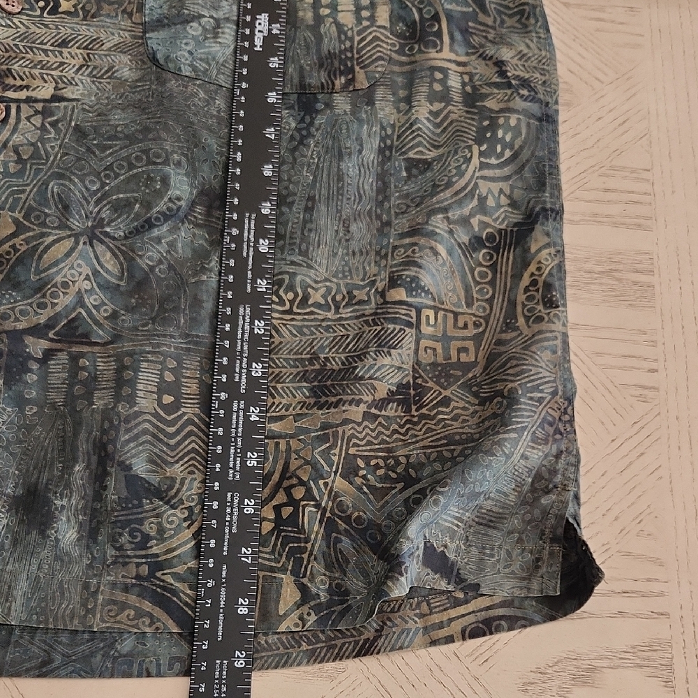 Basic Options Artistic Patterned Casual Button Do… - image 4